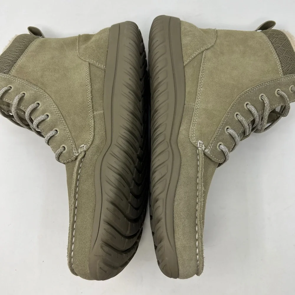 Lems Telluride Boot Limestone Suede Barefoot Winter Boots Mens 15 LEMS601